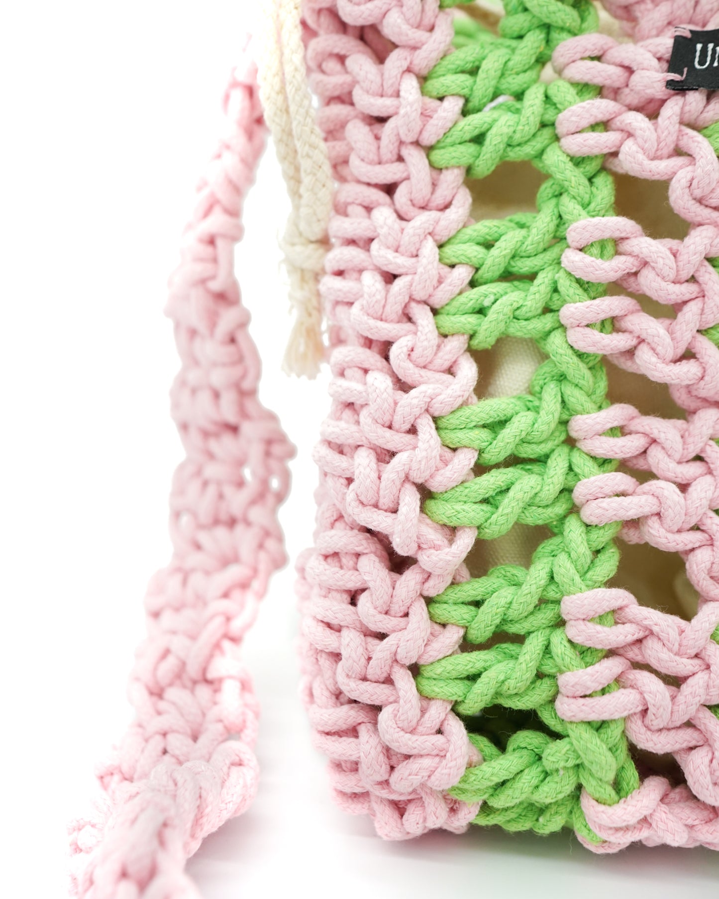 Petal Whisper Crochet Crossbody Bag