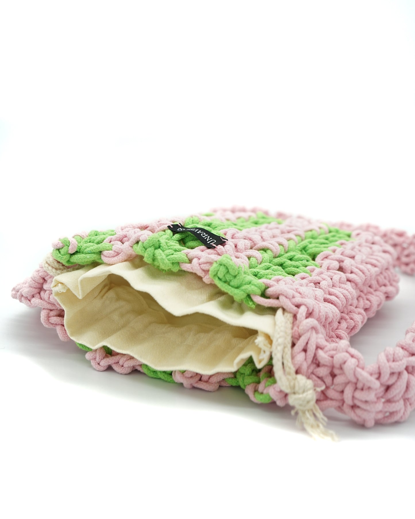 Petal Whisper Crochet Crossbody Bag