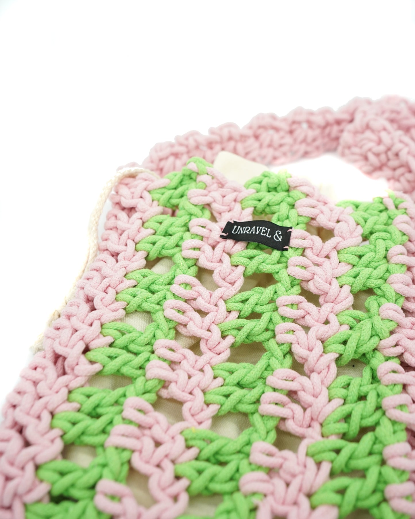 Petal Whisper Crochet Crossbody Bag