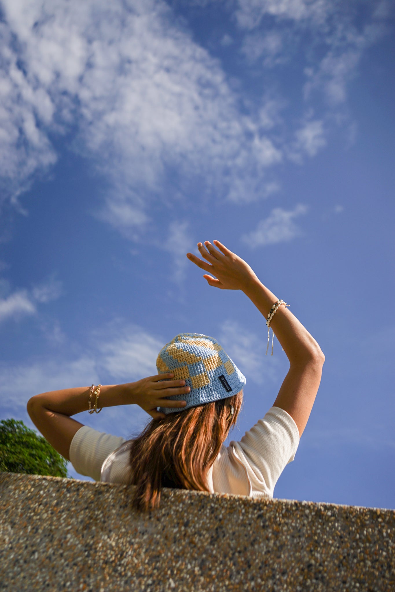Blueberry Swirl Crochet Bucket Hat