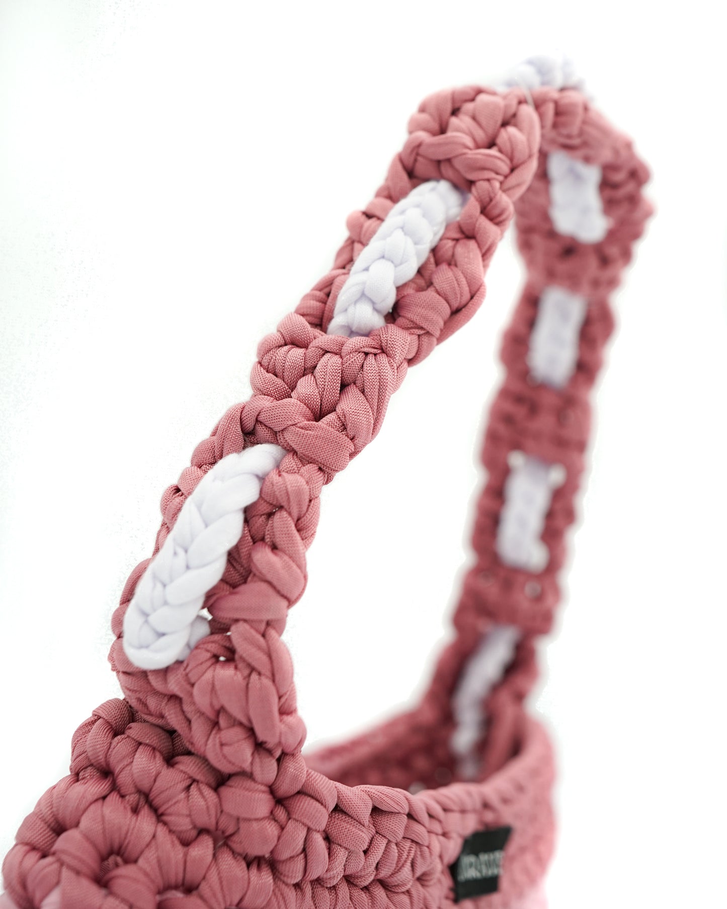 Blushing Petal Crochet Shoulder Bag