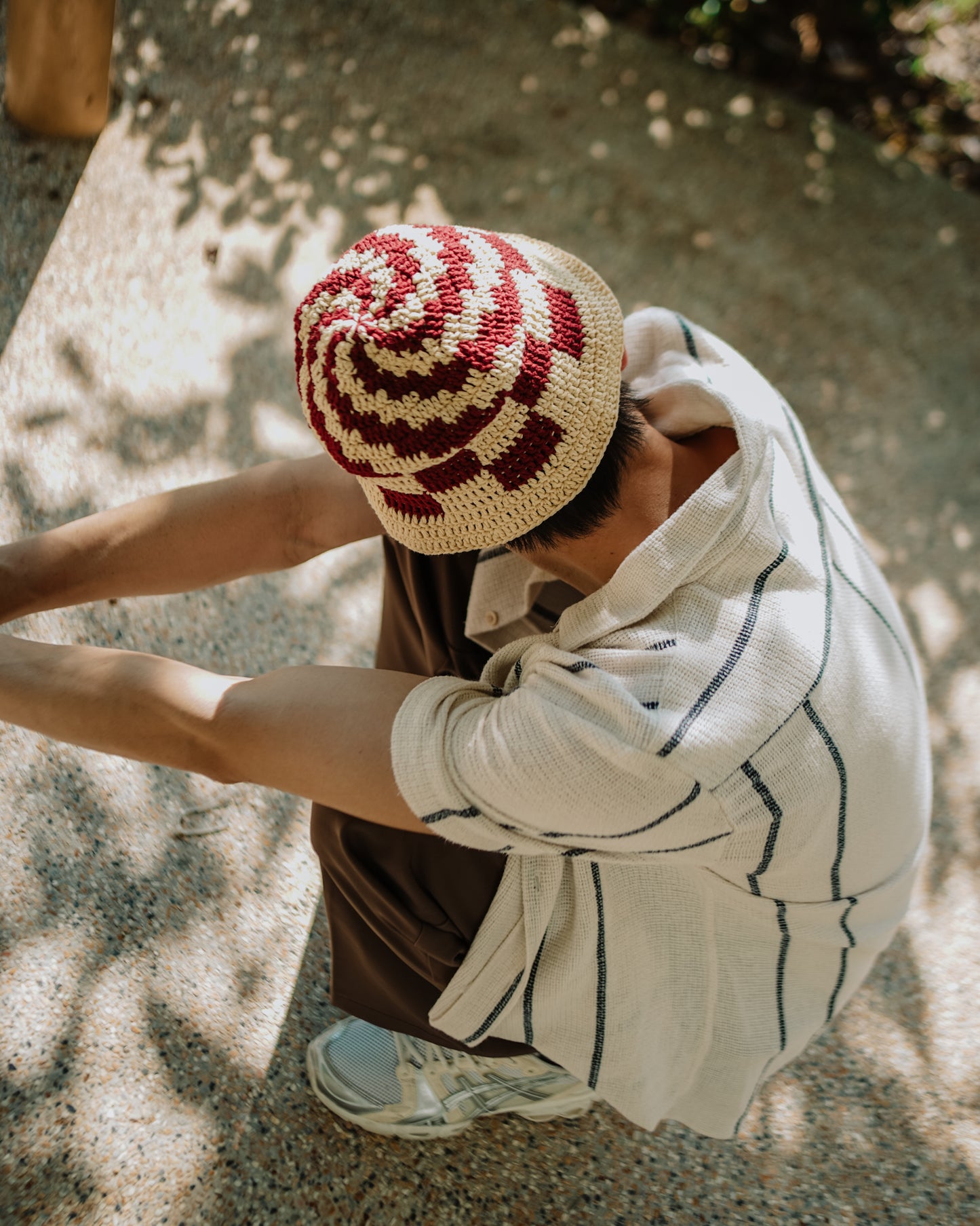 Raspberry Swirl Crochet Bucket Hat