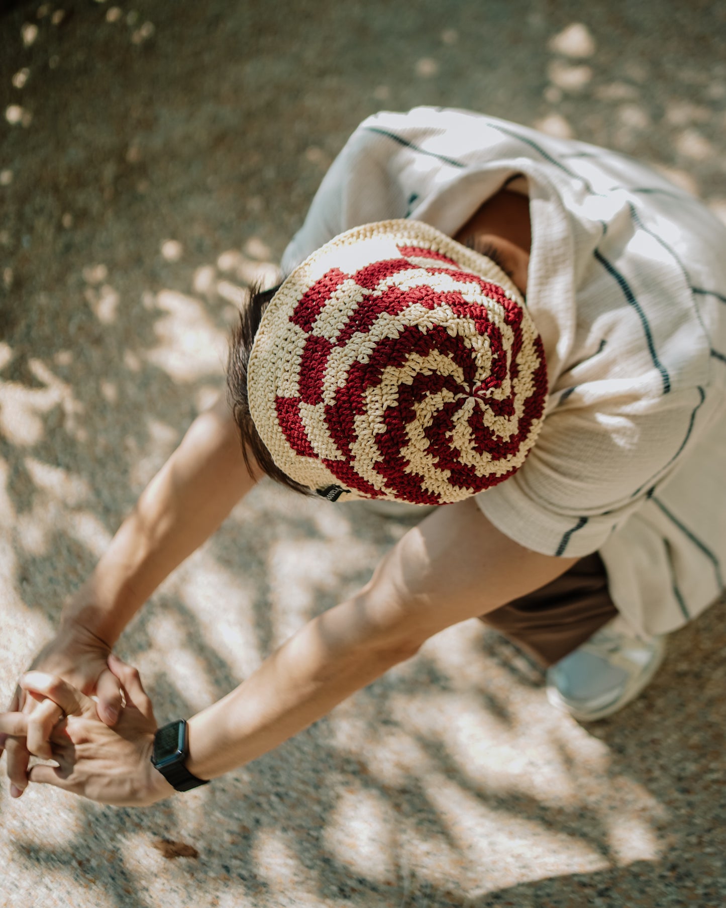Raspberry Swirl Crochet Bucket Hat
