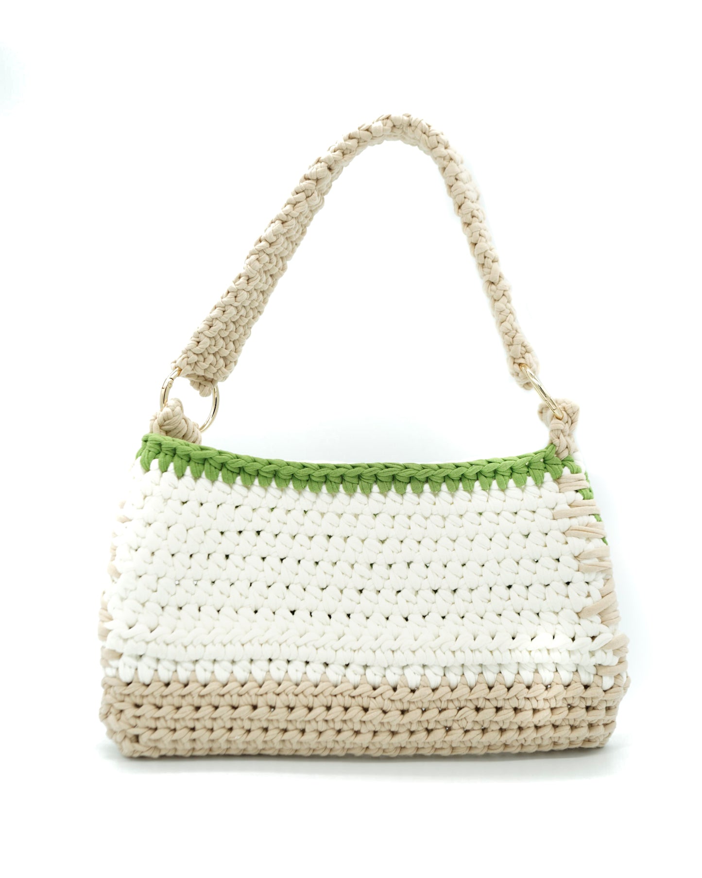Matcha Frappe Crochet Shoulder Bag