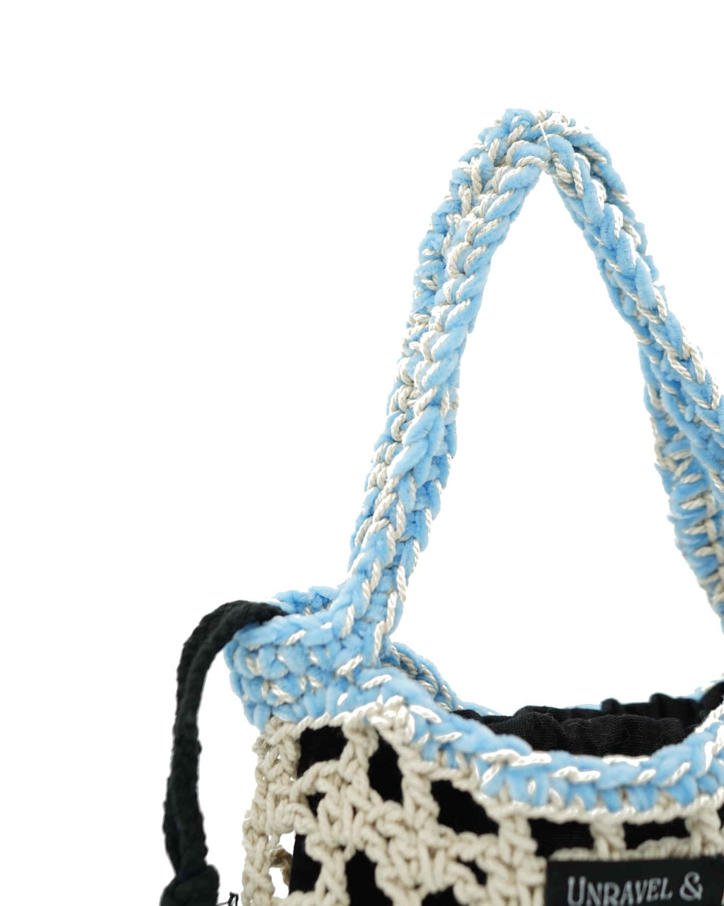 Head In The Clouds Mesh Crochet Handbag
