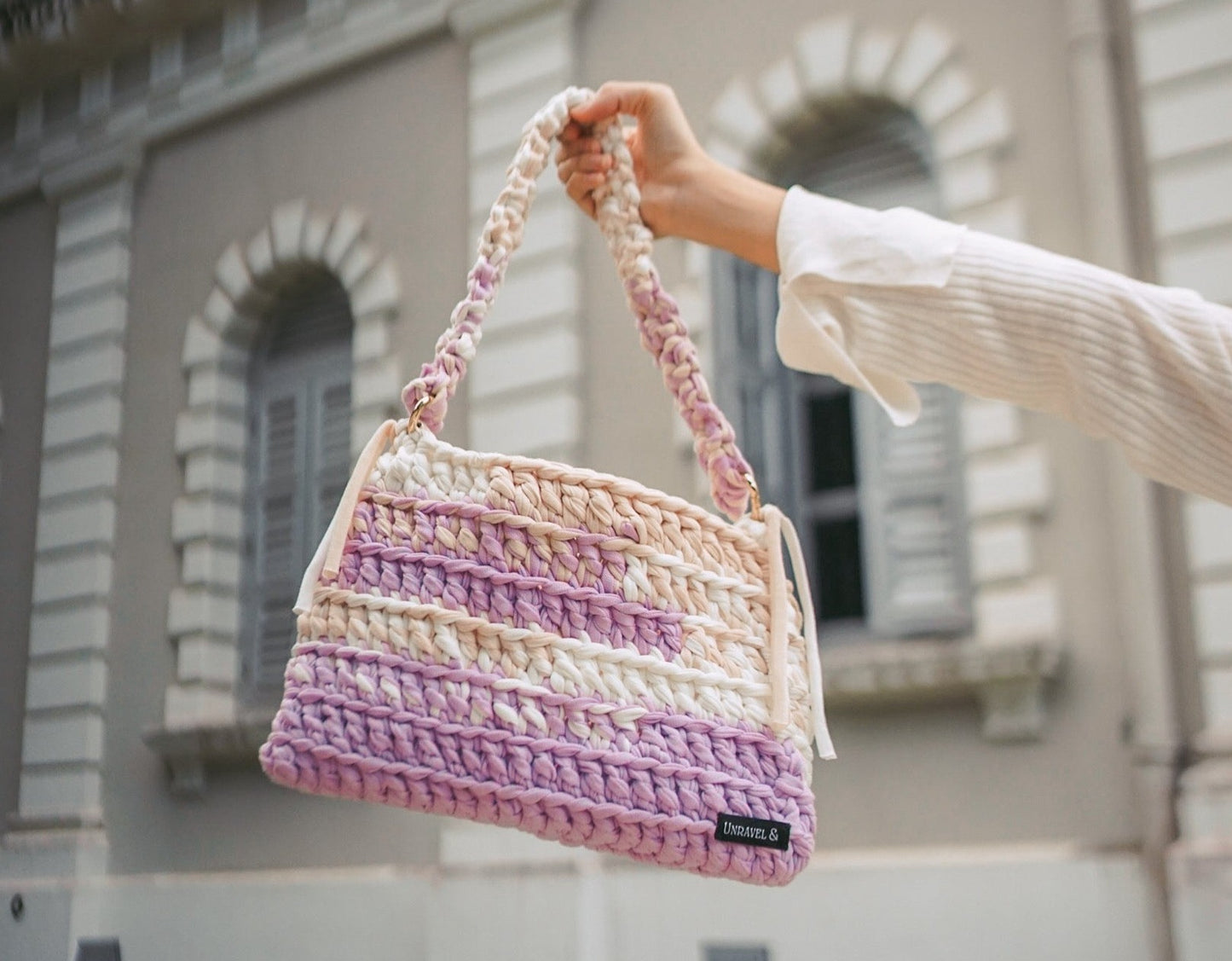 Gracefully Audacious Crochet Shoulder Bag