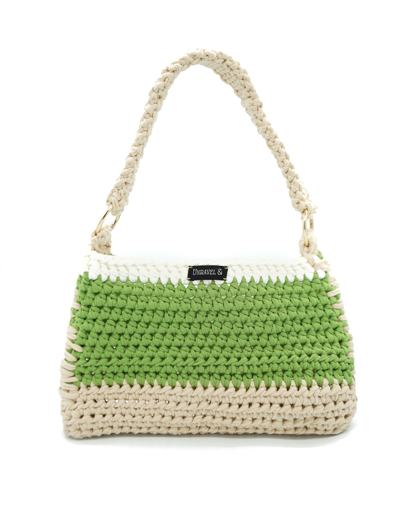 Matcha Frappe Crochet Shoulder Bag