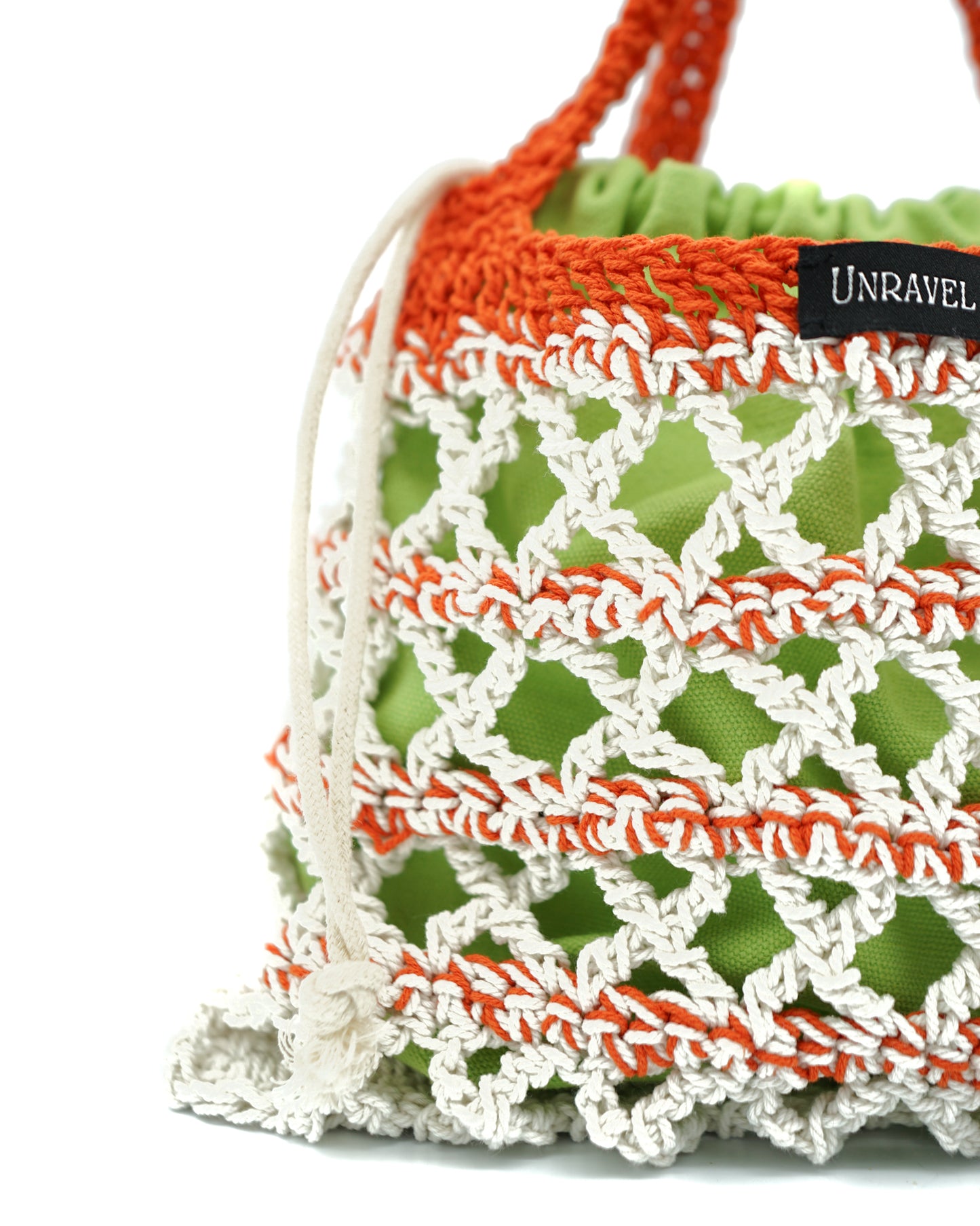 Mimosa In The Garden Crochet Handbag