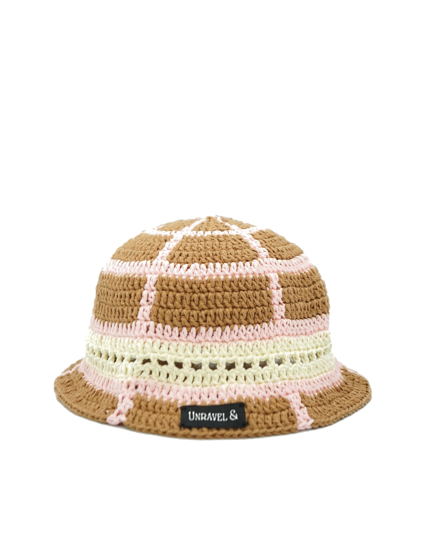 Neapolitan Ice Cream Crochet Bucket Hat
