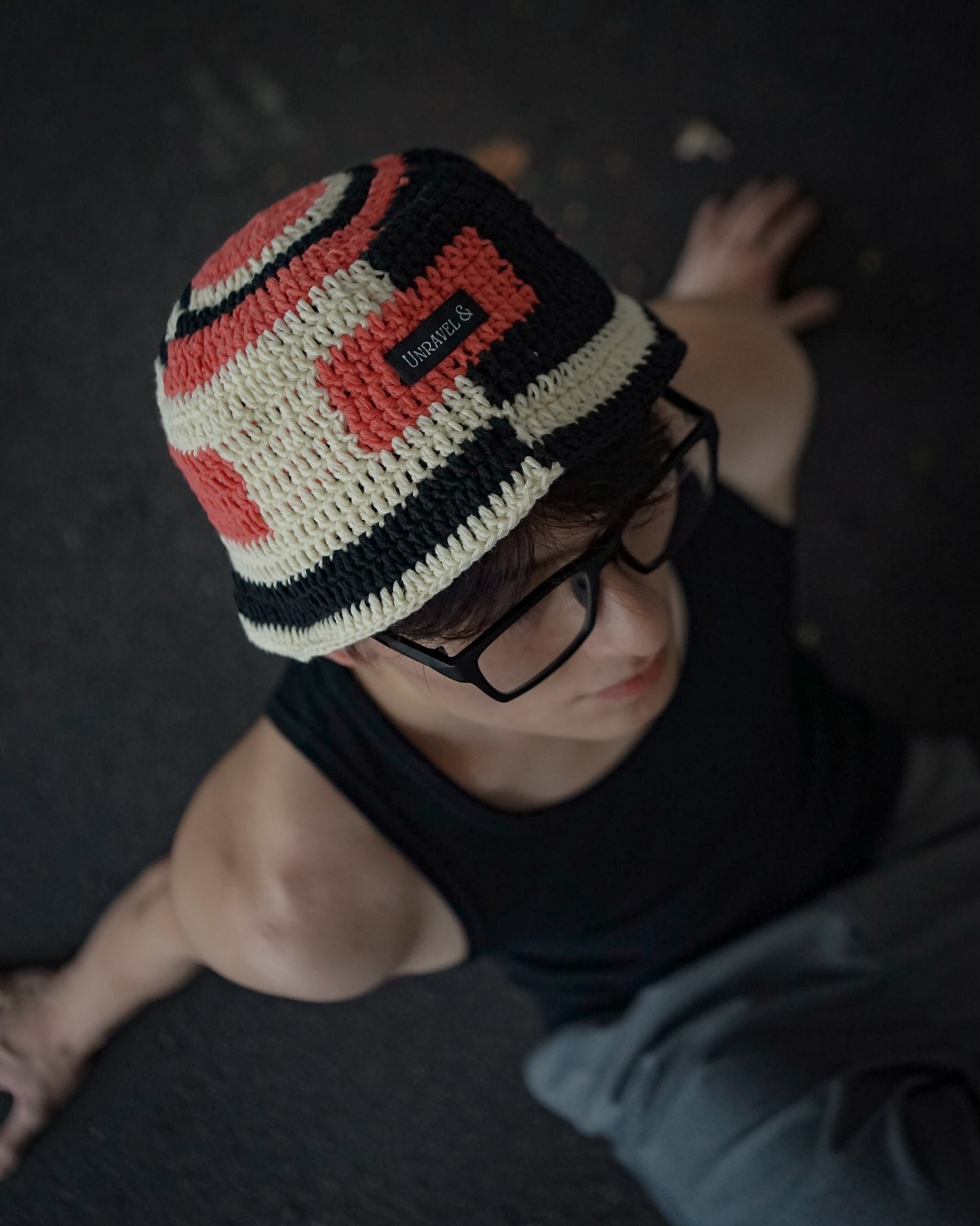 Blinky Crochet Bucket Hat